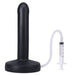 Pop Slim 6 Inch Silicone Squirting Dildo - Black