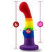 Pride 6 Inch Rainbow Striped Silicone Suction Cup Dildo