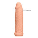 Realrock 6 Inch Penis Extender Sleeve - Vanilla