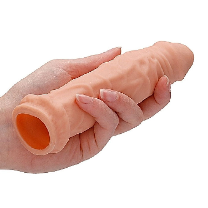 Realrock 6 Inch Penis Extender Sleeve - Vanilla