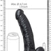 Realrock 7 Inch Hollow Dildo with Balls & Strap-on Harness - Black