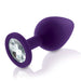 Rianne S 3 Piece Silicone Booty Plug with Gem Set - Purple