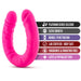 Ruse 18 inch Silicone Slim Double Dildo - Hot Pink