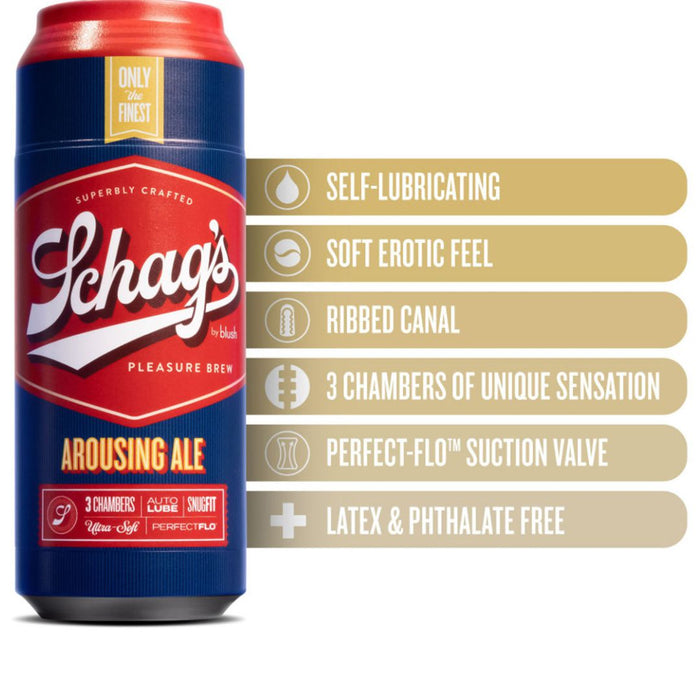 Schag's Arousing Ale Self-Lubricating Penis Stroker