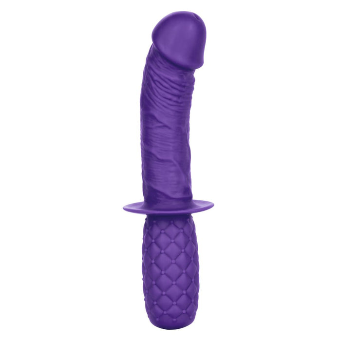 Silicone Grip Thruster 7.5 Inch G-Spot Dildo - Purple