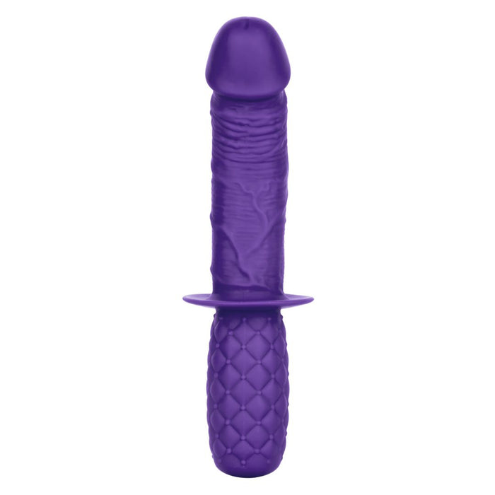 Silicone Grip Thruster 7.5 Inch G-Spot Dildo - Purple