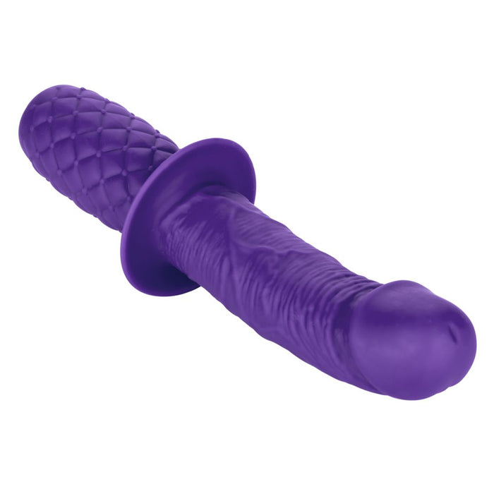 Silicone Grip Thruster 7.5 Inch G-Spot Dildo - Purple