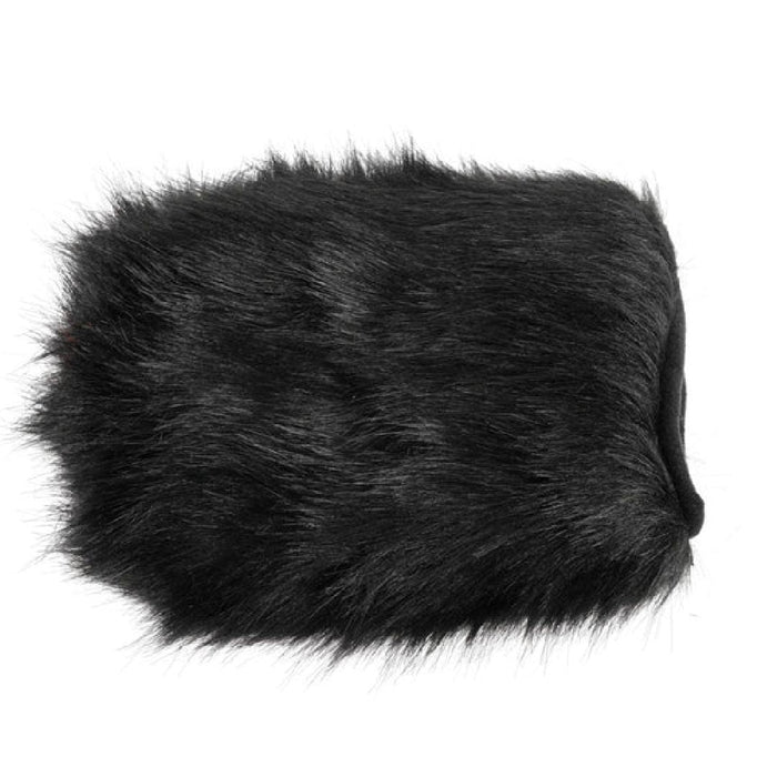 A Spiked and Furry Black Sensory Mitt.