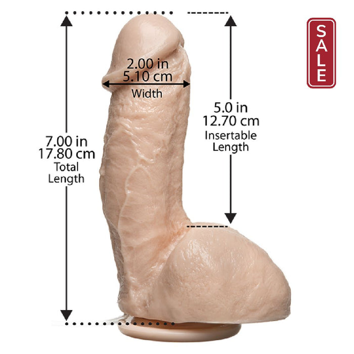 Squirting Realistic Cock 7" Ejaculating Dildo (with Suction Cup) Vanilla