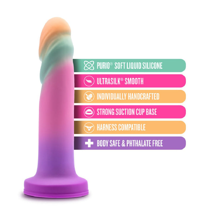 Sunrise Gaze Silicone Suction Cup 7.5 Inch Dildo