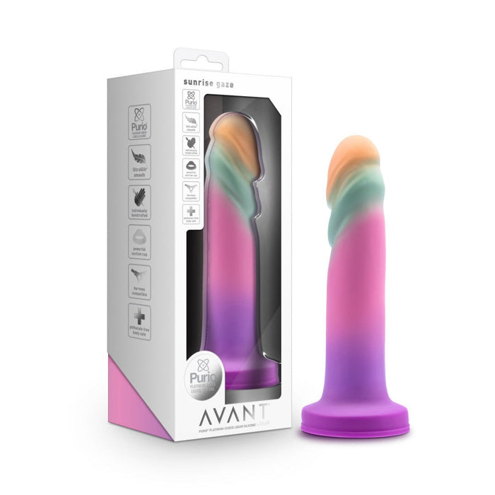 Sunrise Gaze Silicone Suction Cup 7.5 Inch Dildo