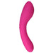 The Swan Wand Powerful Rumbly Double Ended 2 Motor Vibrator from BMS Enterprises is a bright pink, smooth, and curved silicone vibrator. It features a sleek, ergonomic design with a slightly bulbous end and a gentle curve for ease of use. With its 100% silicone construction and powerful motors, the surface appears soft and seamless, promising both comfort and flexibility.