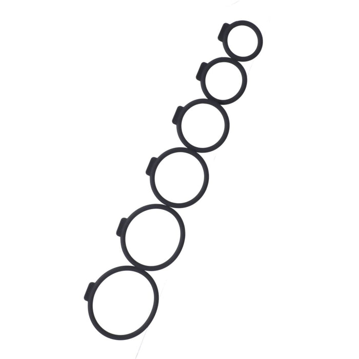 Tantus O Ring for Strap-On Harnesses 6 Pack Assorted Sizes