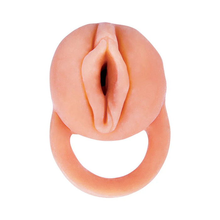 The Great Extender 2 in 1 8 Inch Penis Extender and Stroker by Nasstoys is designed to resemble human anatomy, featuring a circular loop for holding. Made from soft and flexible silicone, it's perfect for providing a secure grip during various intimate activities, much like a stoker's essential tool in handling its intended tasks.