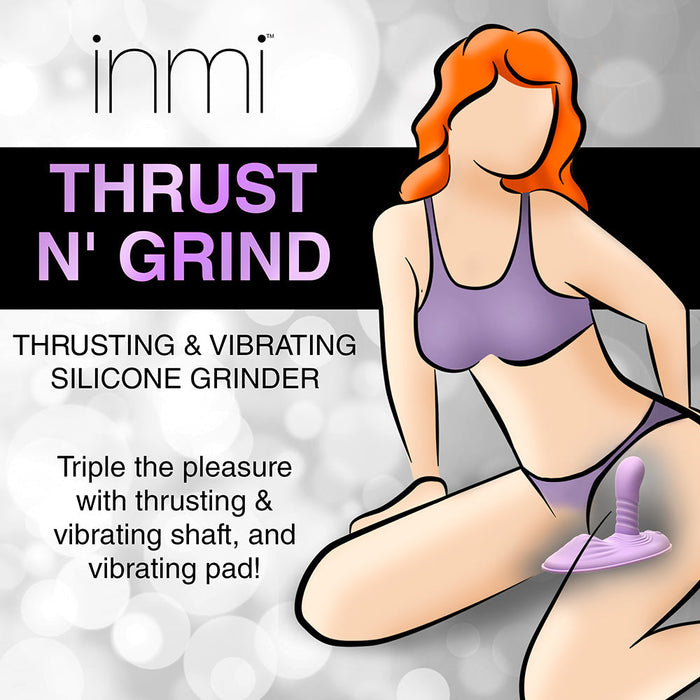 Thrust 'N' Grind Thrusting & Vibrating Silicone Grinder with Remote