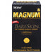 A box of Paradise Marketing Trojan Magnum Bareskin Condoms (10), advertised as the thinnest Magnum condom for heightened sensitivity, containing 10 latex condoms for contraception and STI protection.