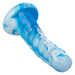 Twisted Love Ribbed 5.5 Inch Beginner Silicone Dildo - Blue