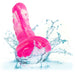 Twisted Love Ribbed 5.5 Inch Beginner Silicone Dildo - Pink