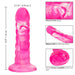 Twisted Love Ribbed 5.5 Inch Beginner Silicone Dildo - Pink