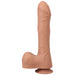 Uncut Thruster Mini Vibrating Fuck Machine Silicone Dildo - Caramel