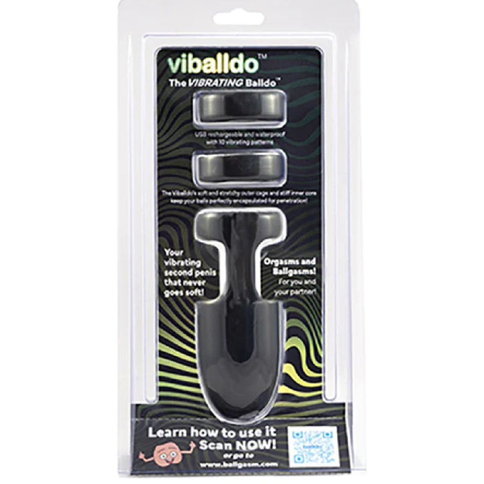 Viballdo The World's First Vibrating Ball Dildo - Black