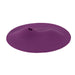 A VibePad 2 Ride On Hands-Free Humping Vibrator with Licking Tongue, by Orion, is a flexible and waterproof silicone lid in a vibrant purple hue. It features a slightly raised surface and a small hole at the center, designed to cover containers to maintain freshness or prevent spills.