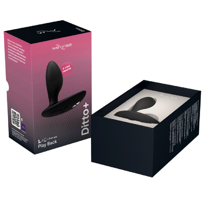 We-Vibe Ditto+ Vibrating App Controlled Anal Plug - Black