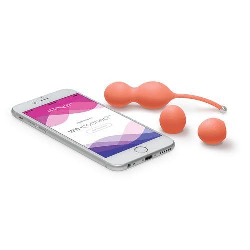 We-Vibe Kegel Exerciser We-vibe Bloom App Controlled Vibrating Kegel Balls - Coral