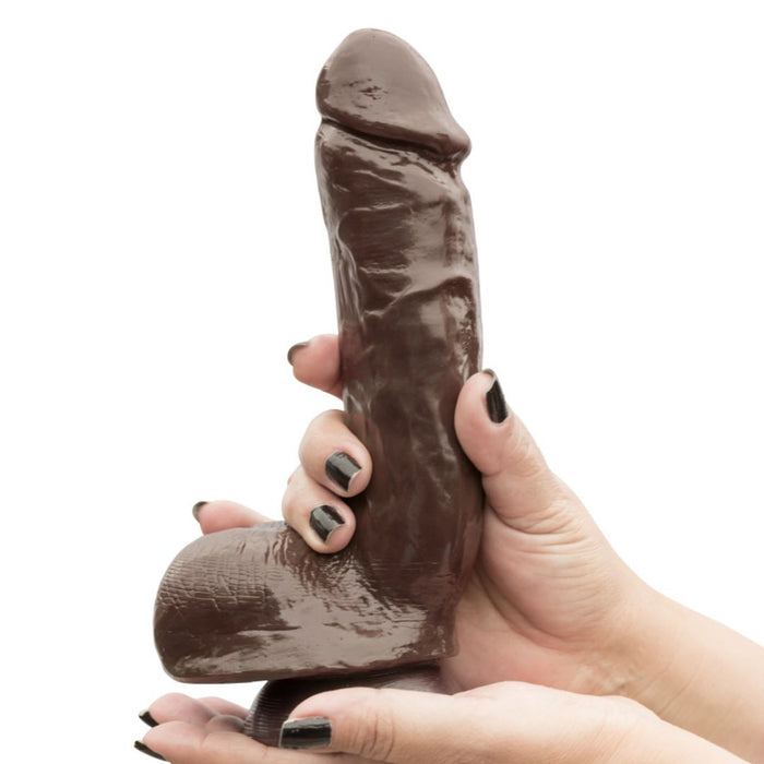 X5 Hard On 8.75 Inch Dildo - Chocolate