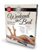 Box of "Weekend In Bed Good Vibes Couples Kit" featuring intertwined legs on soft sheets. It includes cards, accessories, and a sensual massage candle for an unforgettable romantic weekend.