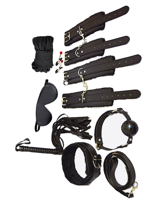 Set BDSM kit de bondage, fétiche rose